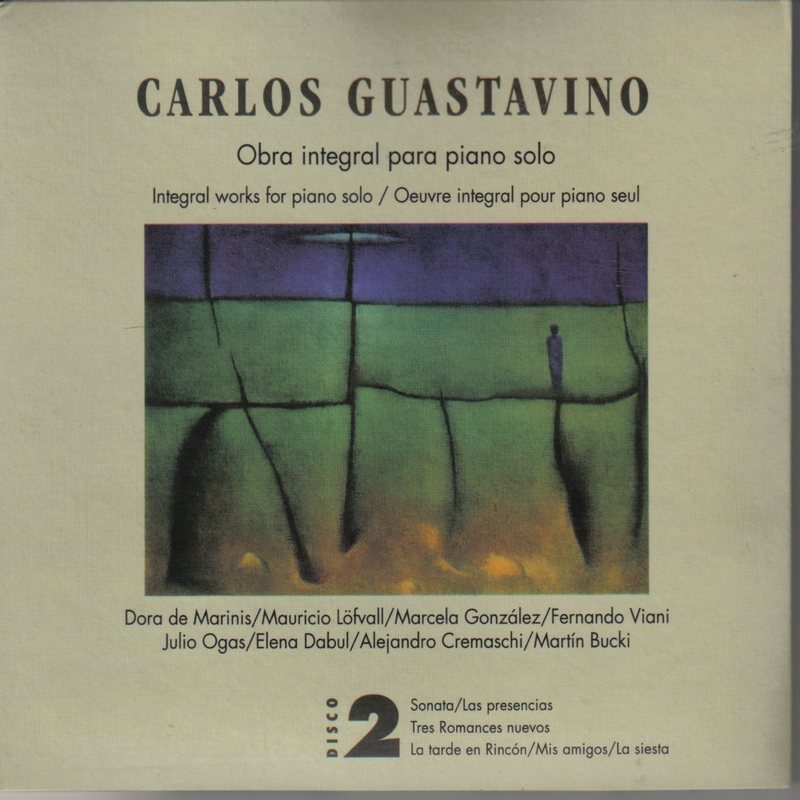 Tapa del volumen 2 de Carlos Guastavino: Obra integral para piano solo